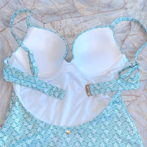 Victoria’s Secret Swim Sexy Tee Push-up One Piece Aqua Swim Suit XL NEW - Picture 11 of 11